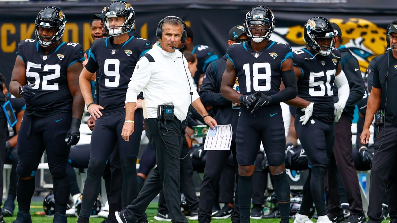 Urban Meyer says Jacksonville Jaguars' emotional locker room after win in London comparable to college football titles