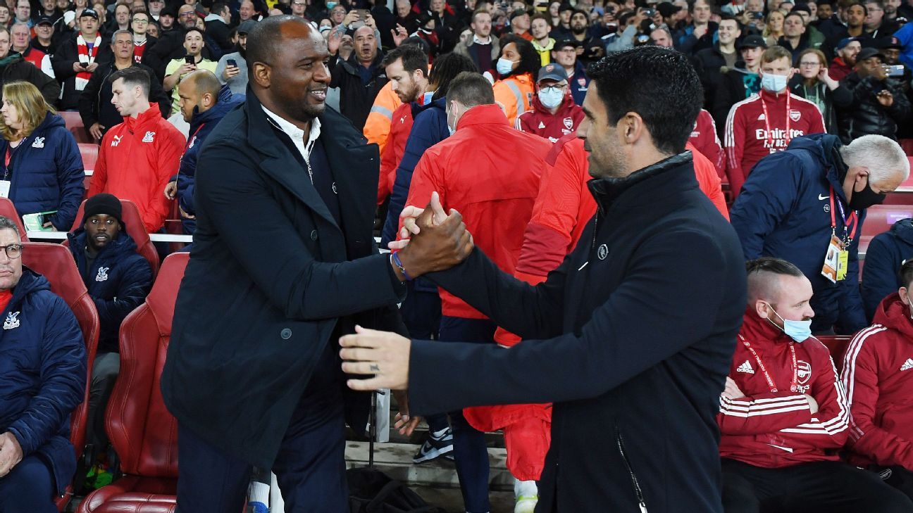 Arsenal midfield fittingly overrun by Vieira's Palace