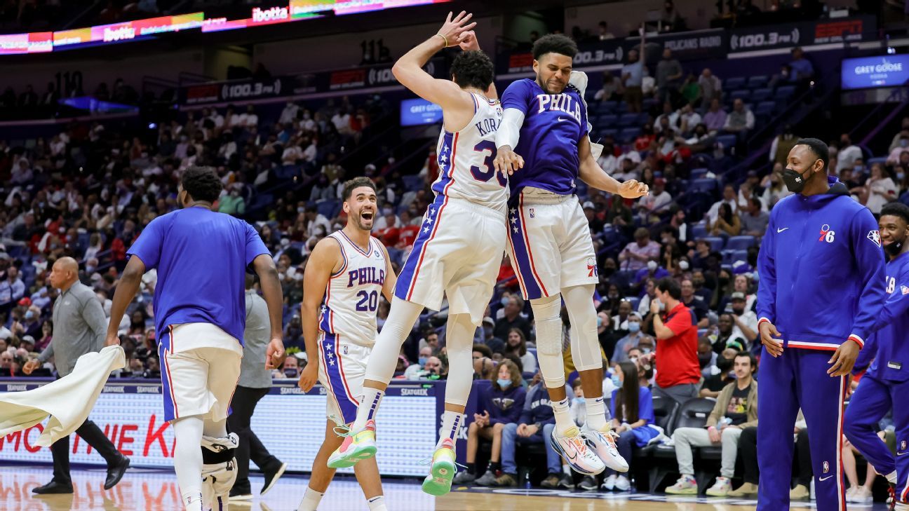 Philadelphia 76ers regroup with team dinner before opening romp against New Orle..