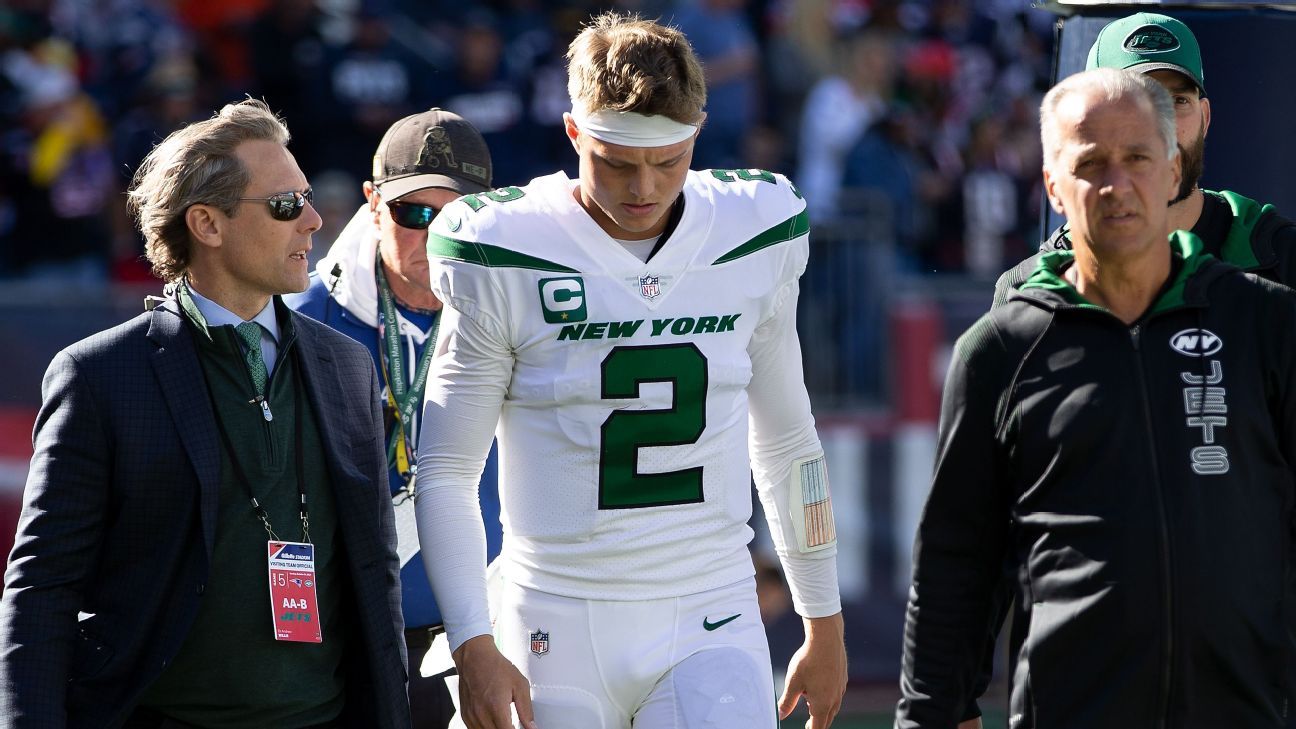 NY Jets QB Zach Wilson takes important step in his injury rehab