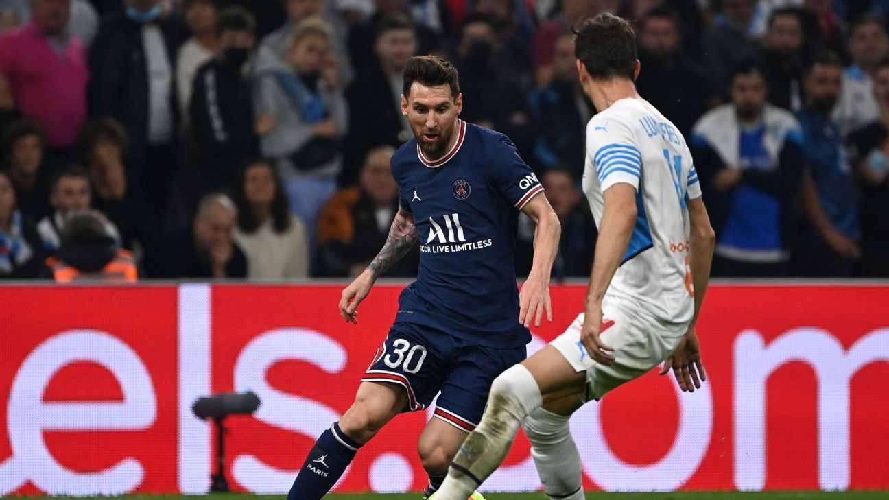 marseille vs paris saint germain football match report october 25 2021 espn