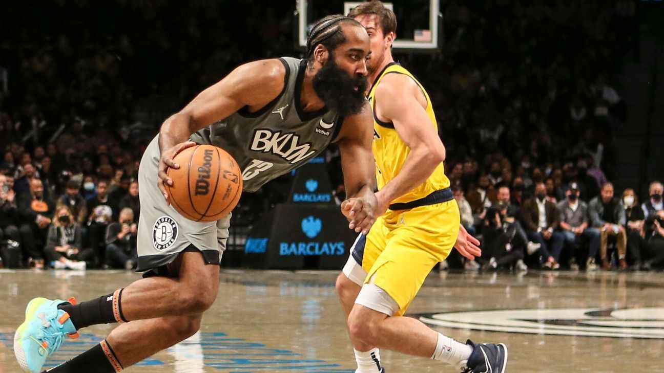 Brooklyn Nets' James Harden breaks out with 16 free throws, 29 points in win