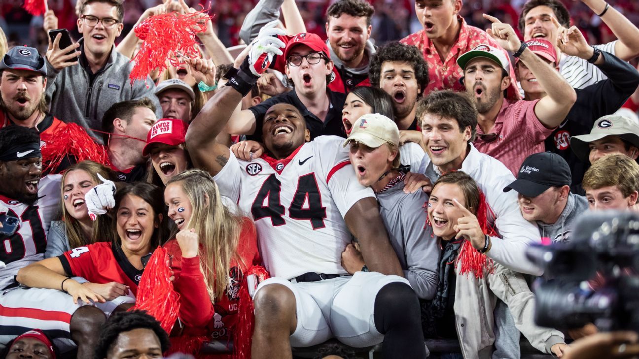 Atlanta Braves And Georgia Bulldogs Celebrate Georgia Football