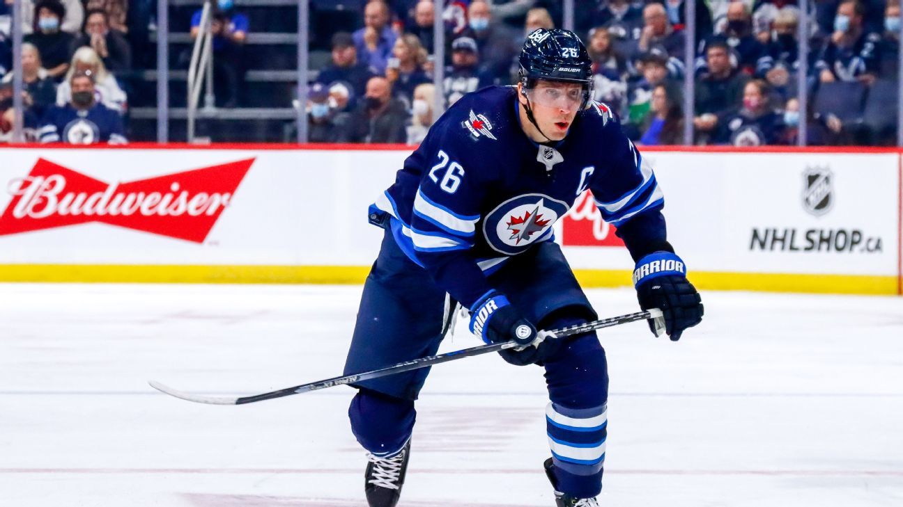 Blake Wheeler of Winnipeg Jets tweets objection to NHL jersey ads