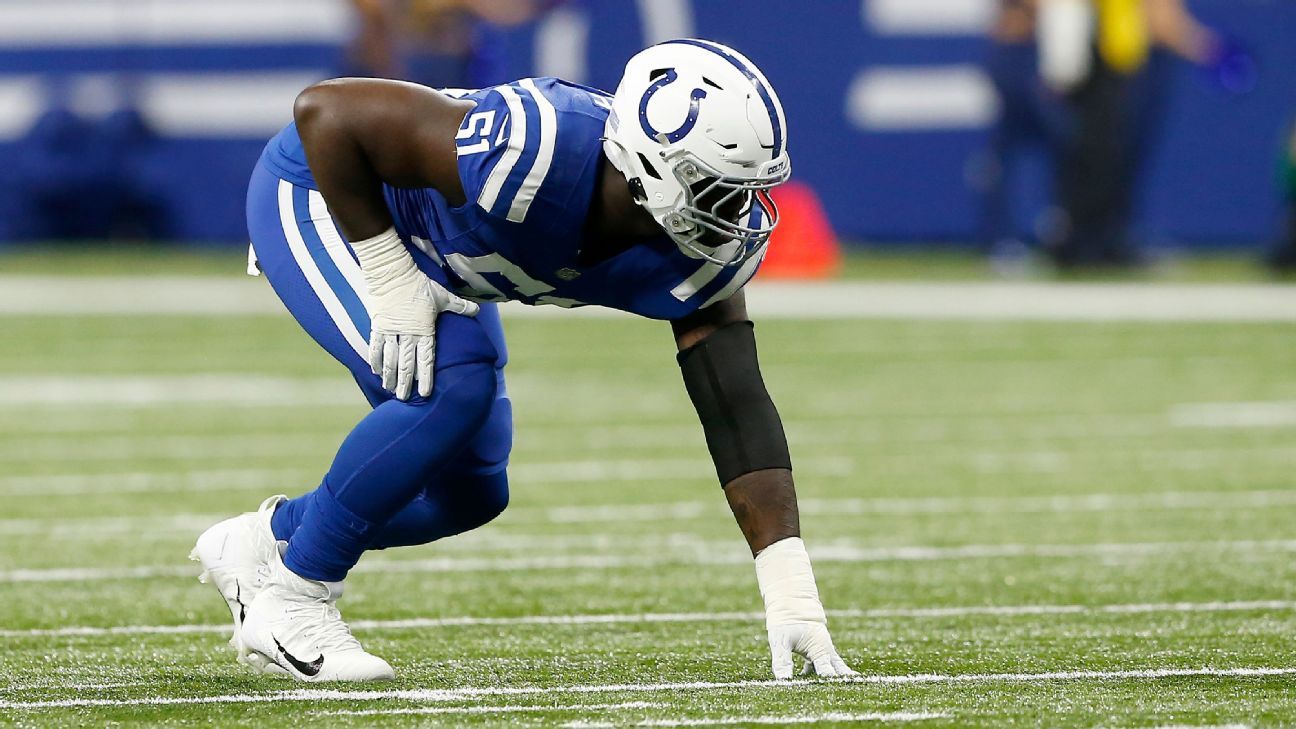 Colts' Kwity Paye fined for unnecessary roughness in Week 3