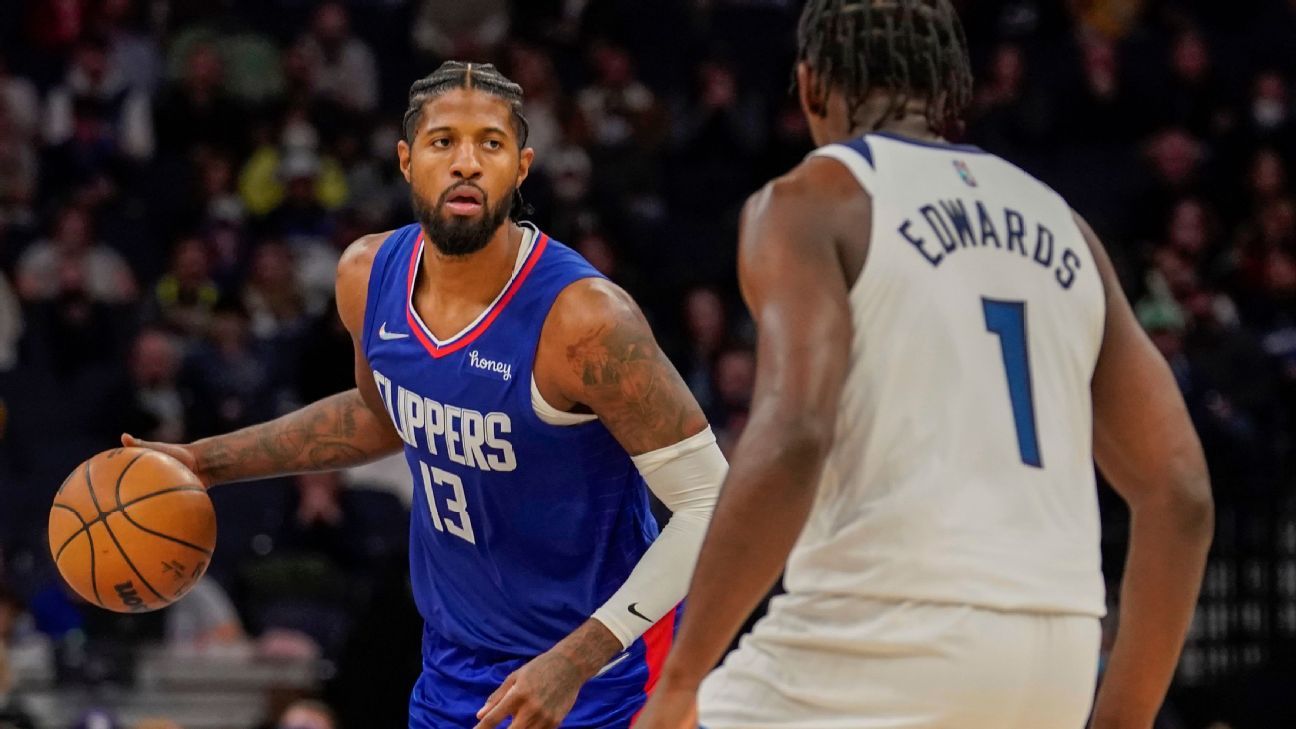 LA Clippers' Paul George practices with team for first time since December