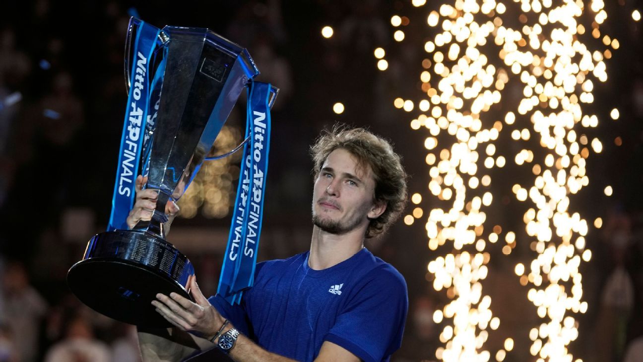 Alexander Zverev tops Daniil Medvedev in straight sets to win second ATP Finals tennis title