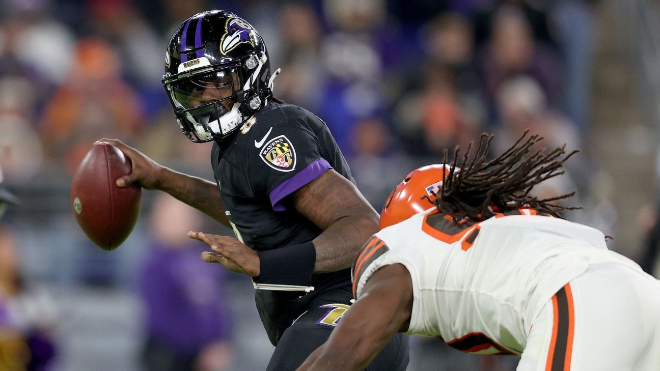 Focused on team:' Baltimore Ravens' Lamar Jackson proves he's not  distracted by contract chatter - ESPN - Baltimore Ravens Blog- ESPN