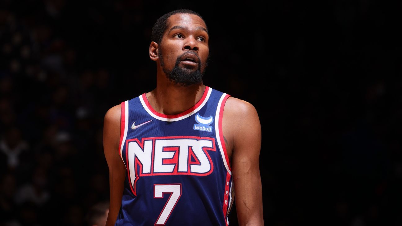 Kevin Durant says Brooklyn Nets' season was derailed by his knee injury in mid-J..
