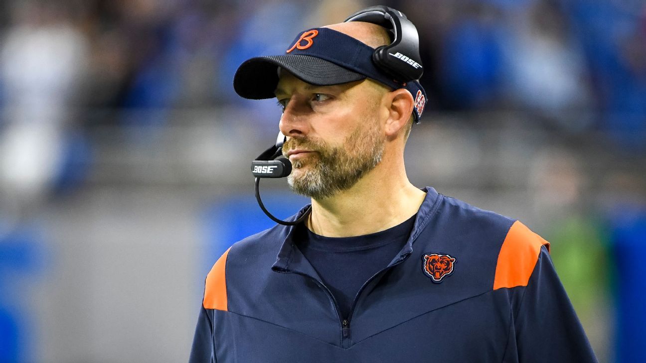 Matt Nagy under assumption he'll coach Chicago Bears' final two games ...