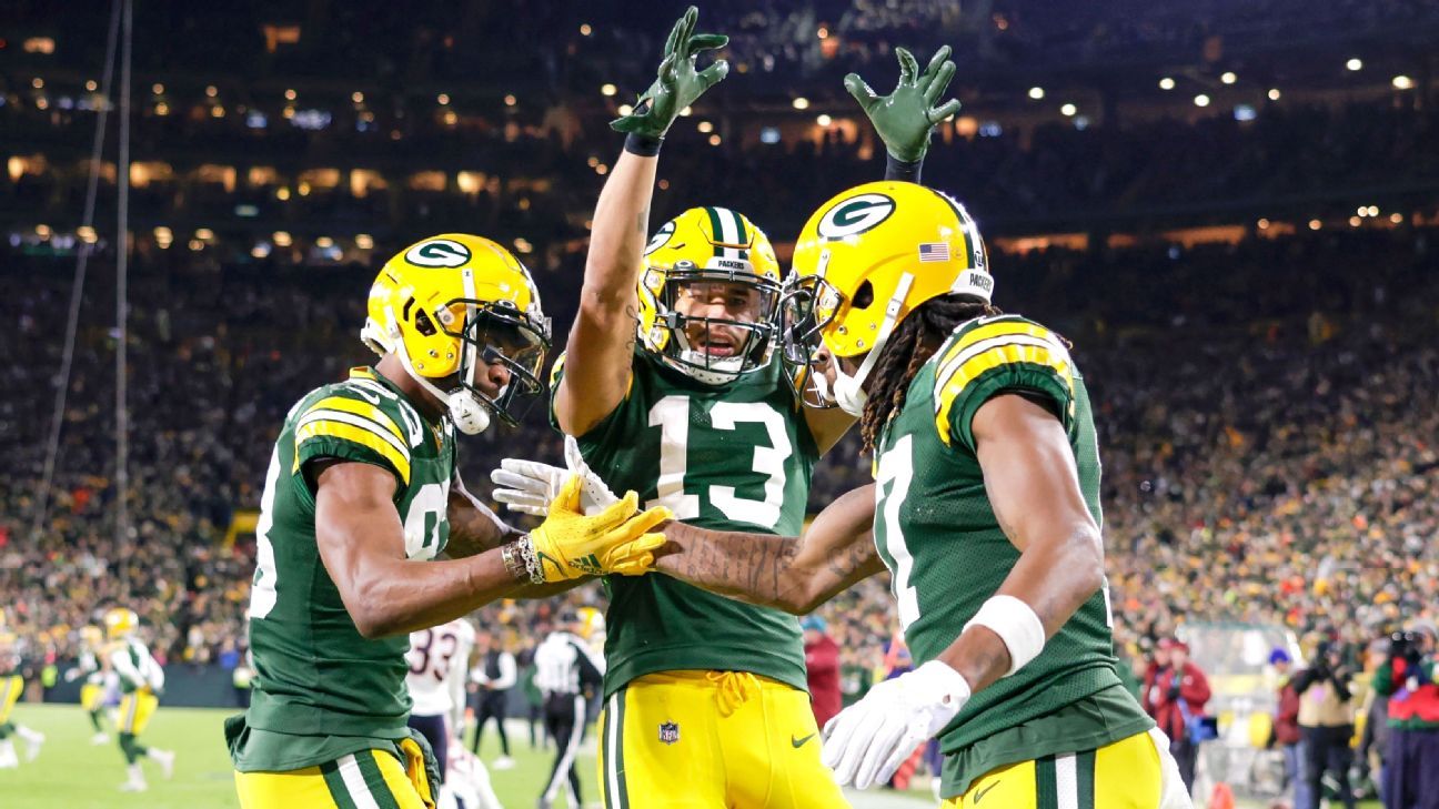 Wide receiver Javon Walker of the Green Bay Packers is seen on the field  during the game against the Dallas Cowboys …