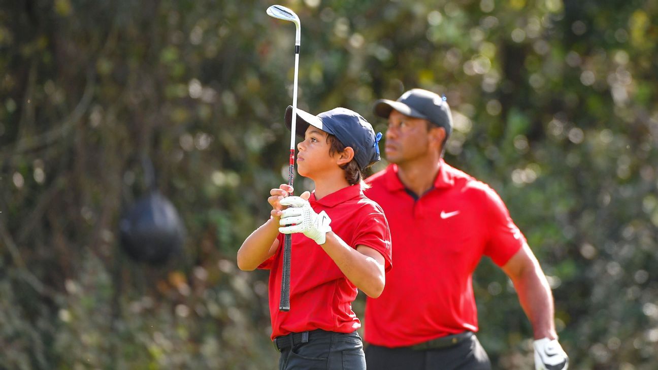 Tiger Woods, son Charlie finish alone in second place behind Team Daly at PNC Ch..