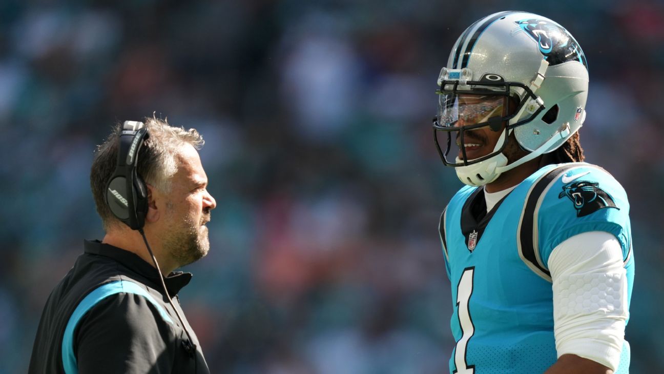 Carolina Panthers coach sees some Michael Jordan in Cam Newton 