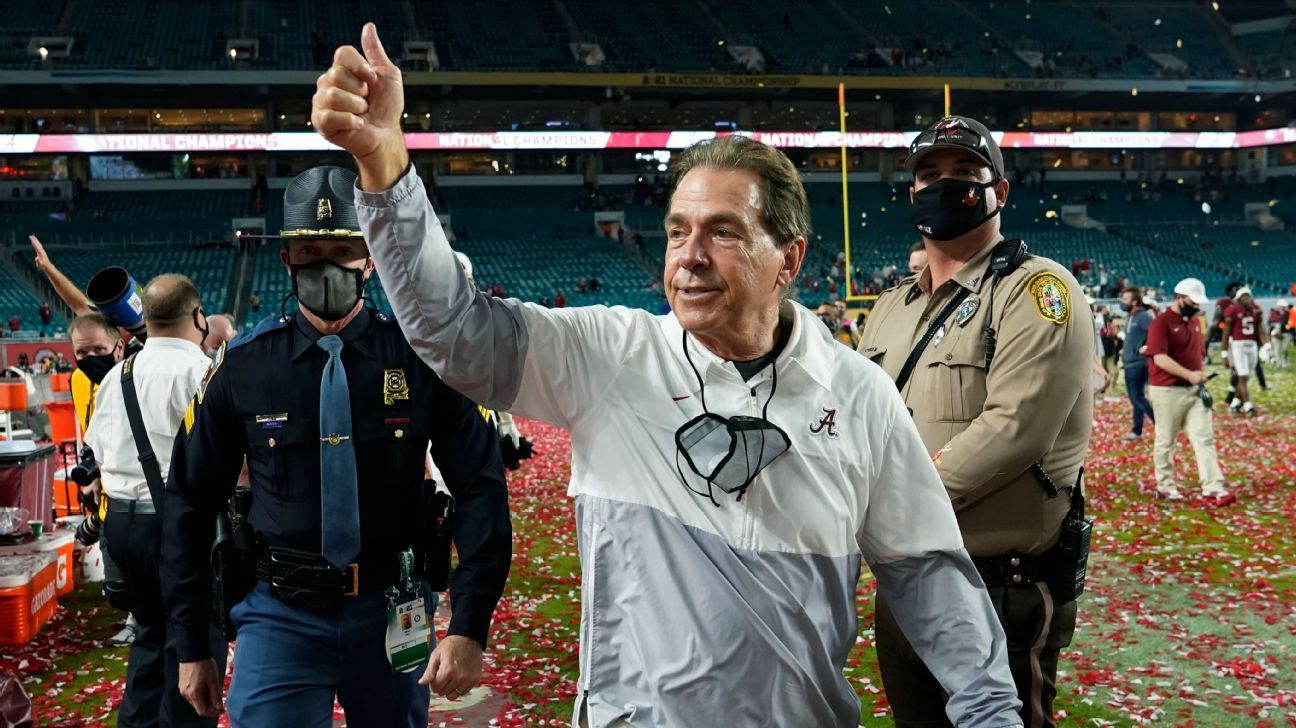 Alabama Crimson Tide coach Nick Saban urges West Virginia Sen. Joe Manchin to support Freedom to Vote Act