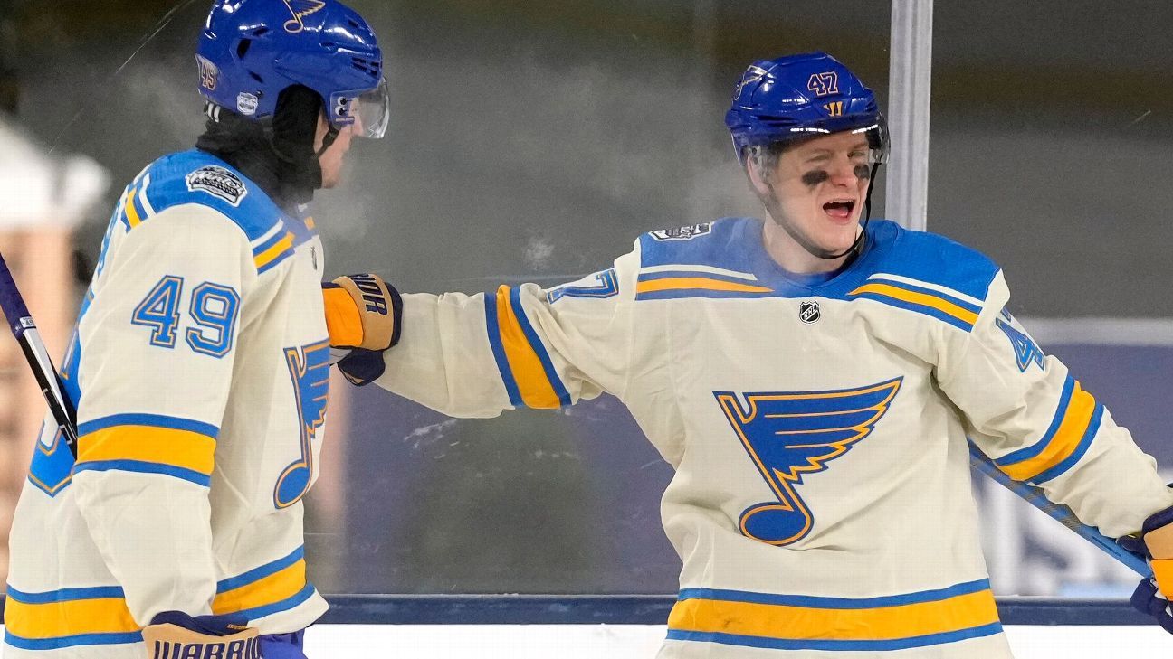 Blues Handle Wild, 6-4, At 2022 Winter Classic In Coldest NHL Game