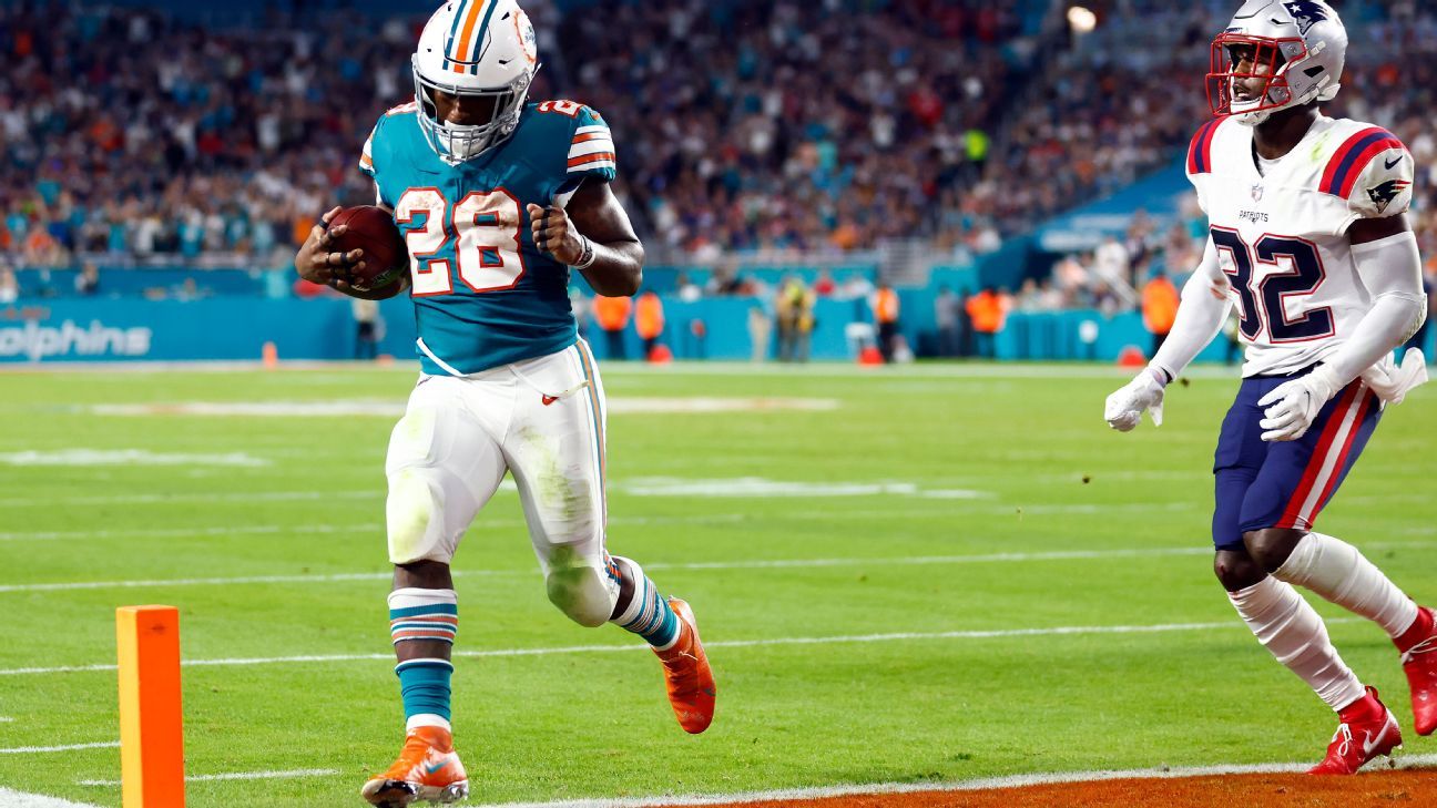 Dolphins elevate RB Duke Johnson for game vs. New York Jets