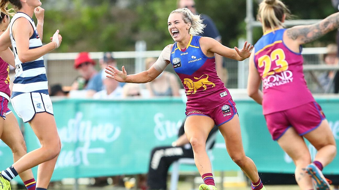 Lions hold off Geelong in AFLW thriller ESPN