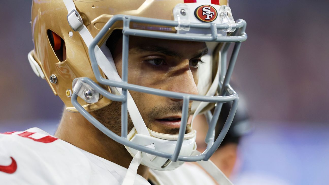 ¿jugó Jimmy Garoppolo Su Partido Final Para Los San Francisco 49ers Espn