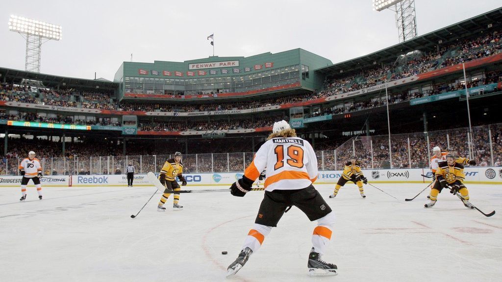 The Boston Bruins Team Photo 2010 NHL Winter Classic Sports Photo