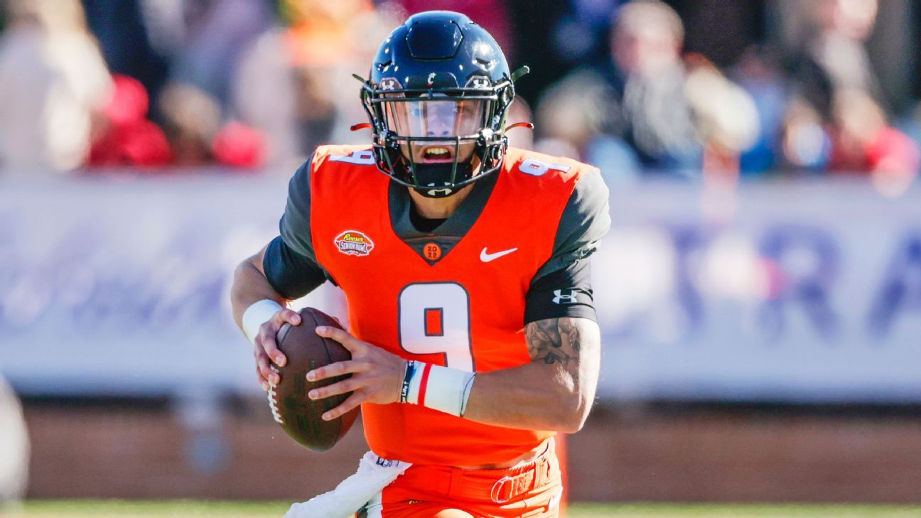 Senior Bowl watch: Cincinnati QB Desmond Ridder vs. Norte Dame