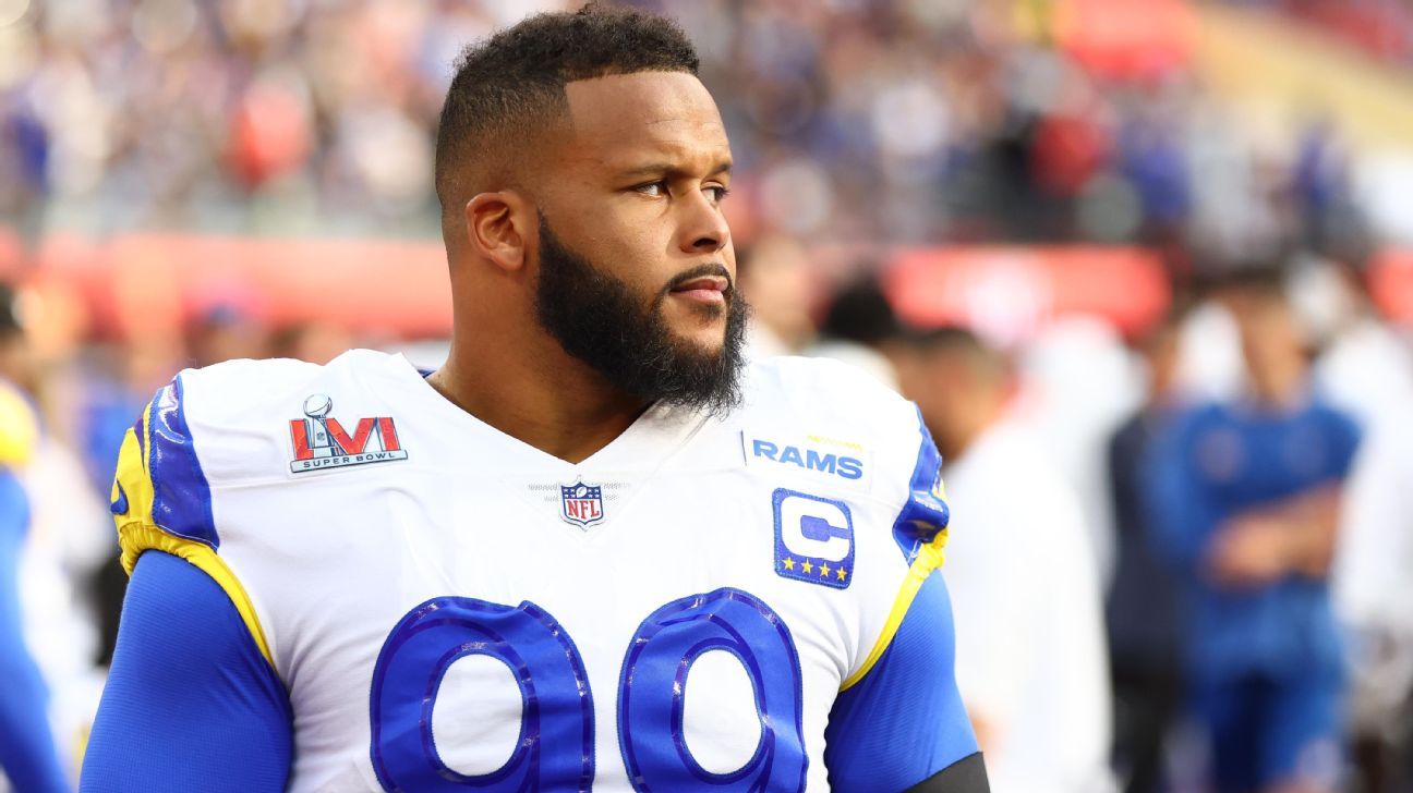 Aaron Donald told NBC's Rodney Harrison he might retire with Super