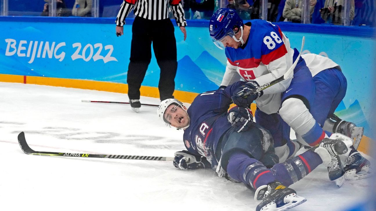 Winter Olympics 2018: US and Russian ice hockey teams brawl on the