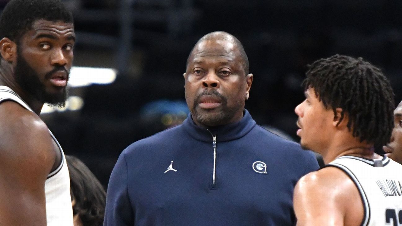 As Georgetown men's basketball struggles, optimistic coach Patrick Ewing still '..
