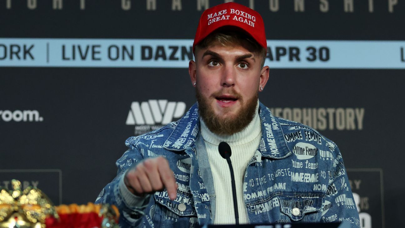 Jake Paul sets long-term goal of being boxing's light heavyweight champion