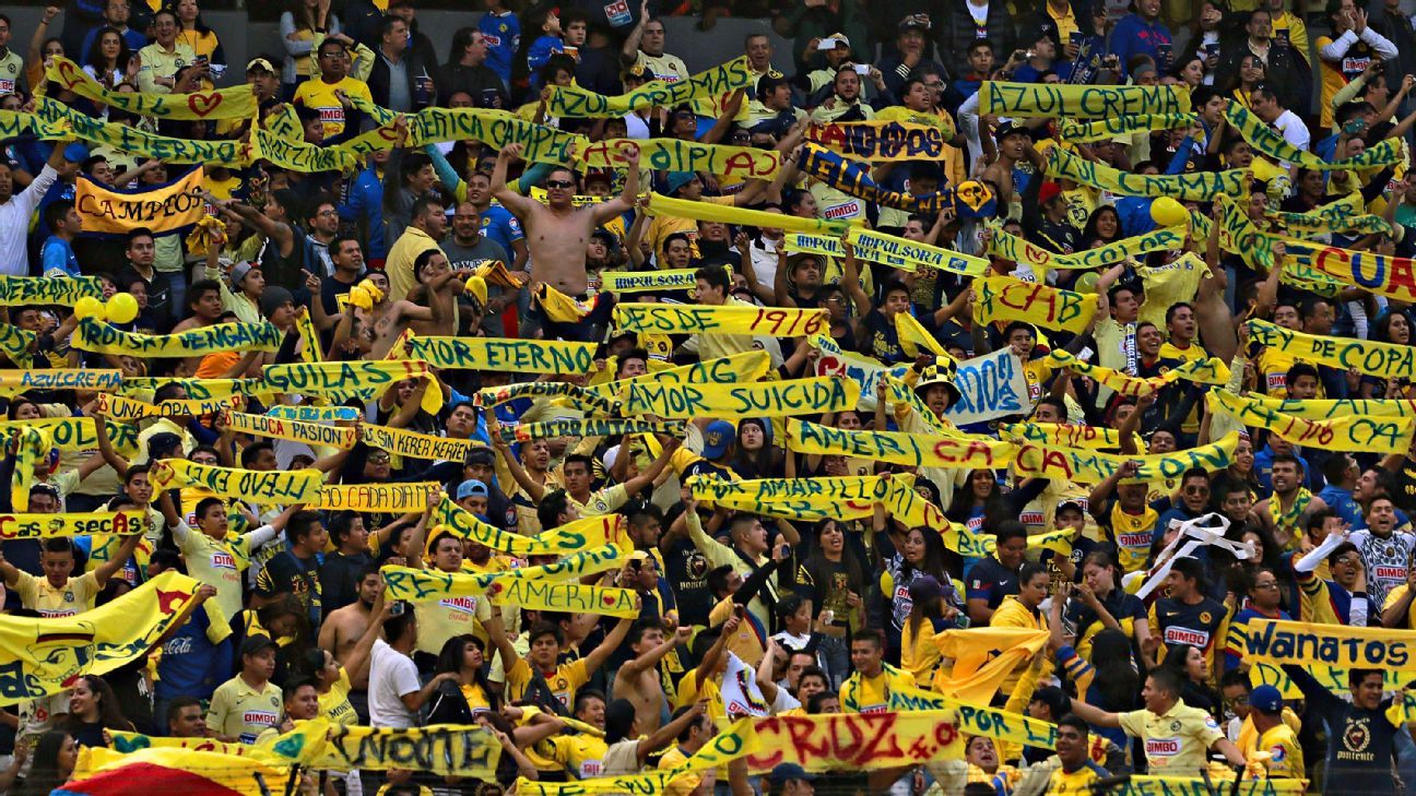 Barras del América serán reubicadas en Estadio Azteca - ESPN