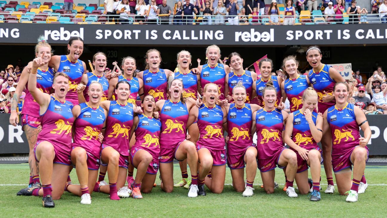 AFLW Brisbane Lions overwhelm depleted Collingwood Magpies in AFLW ESPN