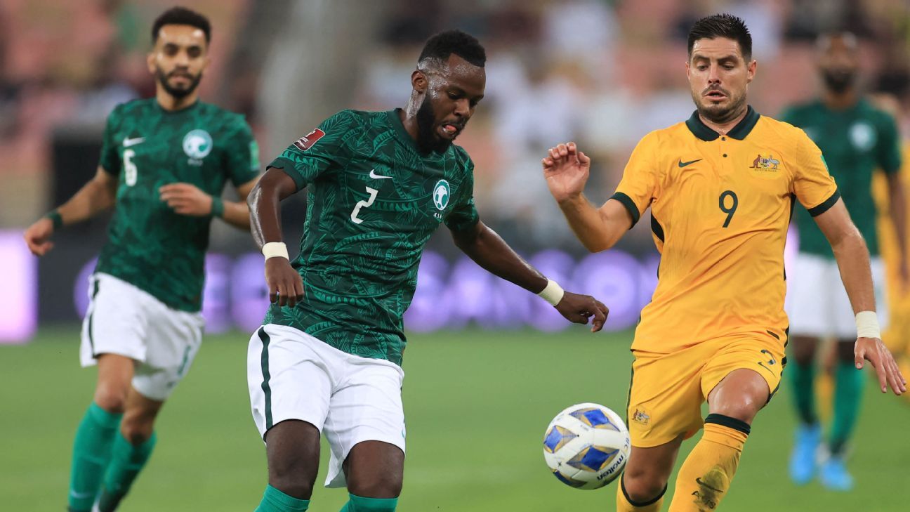 Saudi Arabia Vs Australia Football Match Summary March 29 22 Espn