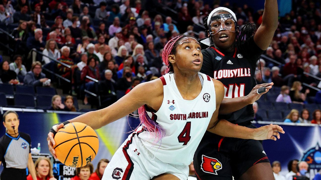 Aliyah Boston leads No. 1 South Carolina into women's final after win over Louis..