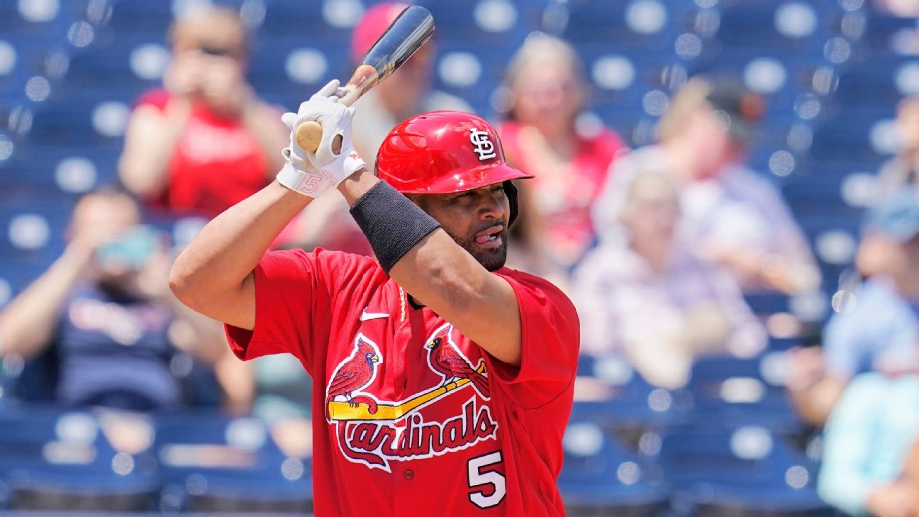 St. Louis Cardinals' Albert Pujols to make 22nd consecutive Opening Day start, w..