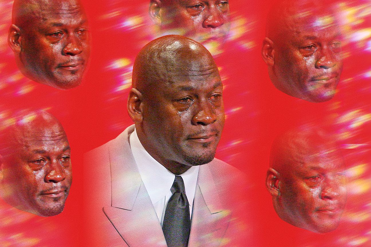 Jordan With Crying Face - Transparent Michael Jordan PNG Image