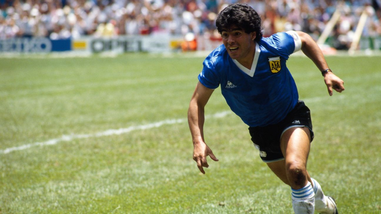 Diego Maradona's 'hand of god' shirt breaks two records at auction