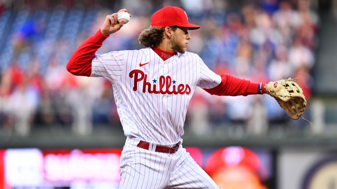 Philadelphia Phillies first baseman Alec Bohm in action during a