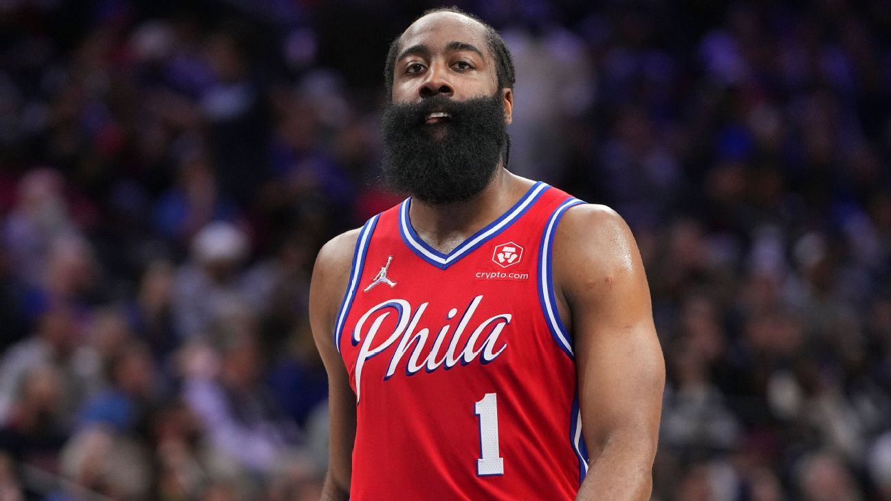 NBA Playoffs Os 76ers precisam que James Harden os carreguem, mas será