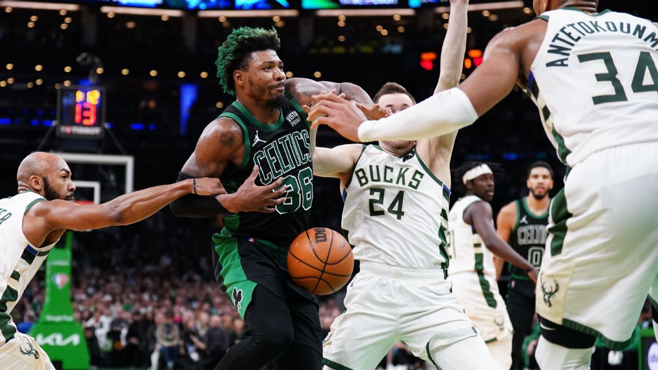 Boston Celtics' Marcus Smart expected to be questionable for Game 2 due to quad ..