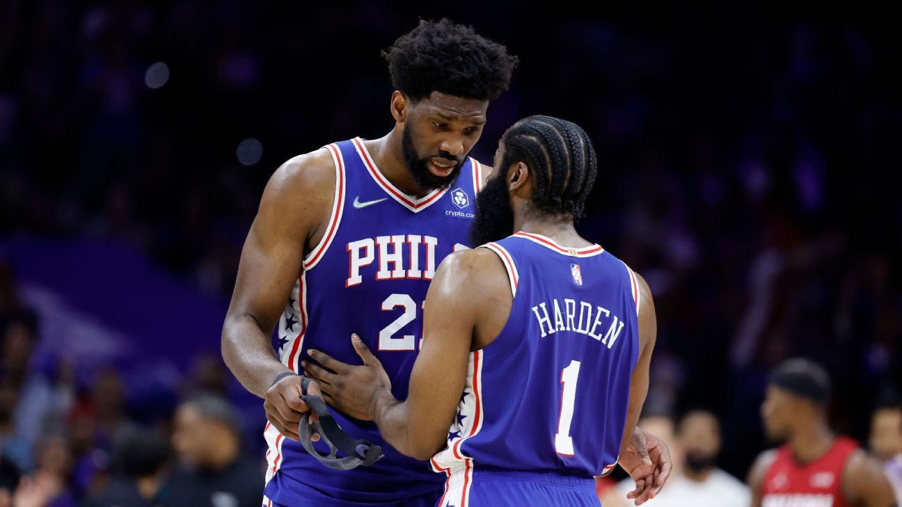 Joel Embiid says James Harden, Philadelphia 76ers need to be more aggressive, to..