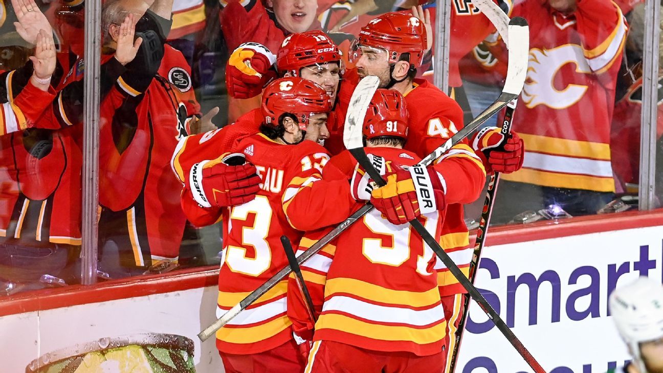 Jacob Markstrom Elias Lindholm Calgary Flames blank Detroit Red Wings 