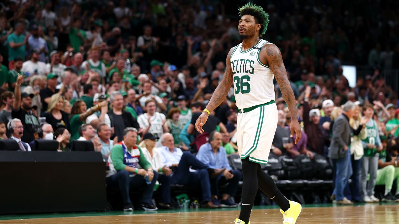 Boston Celtics' Marcus Smart questionable for Game 1 against Miami Heat with mid..