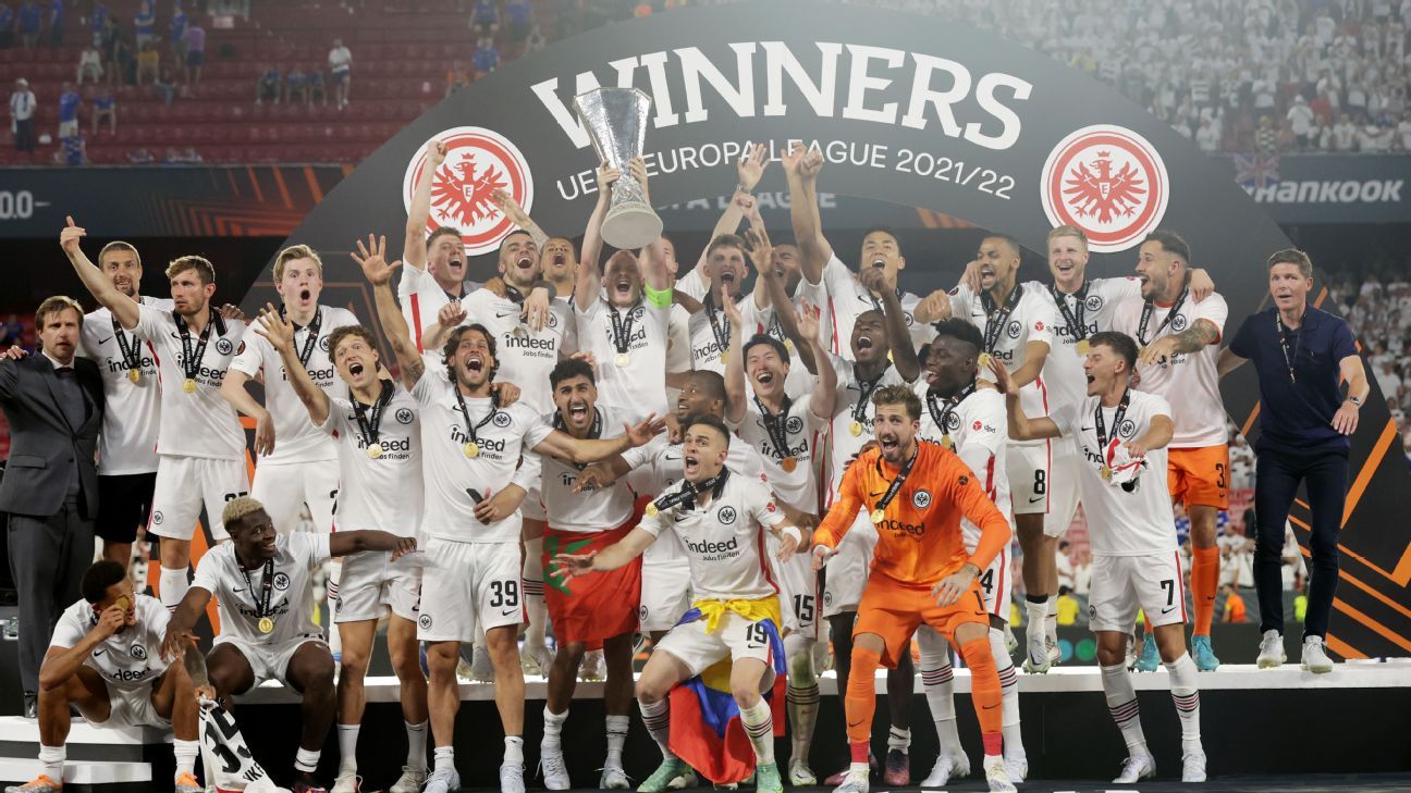 Frankfurt beats Rangers in Europa final shootout