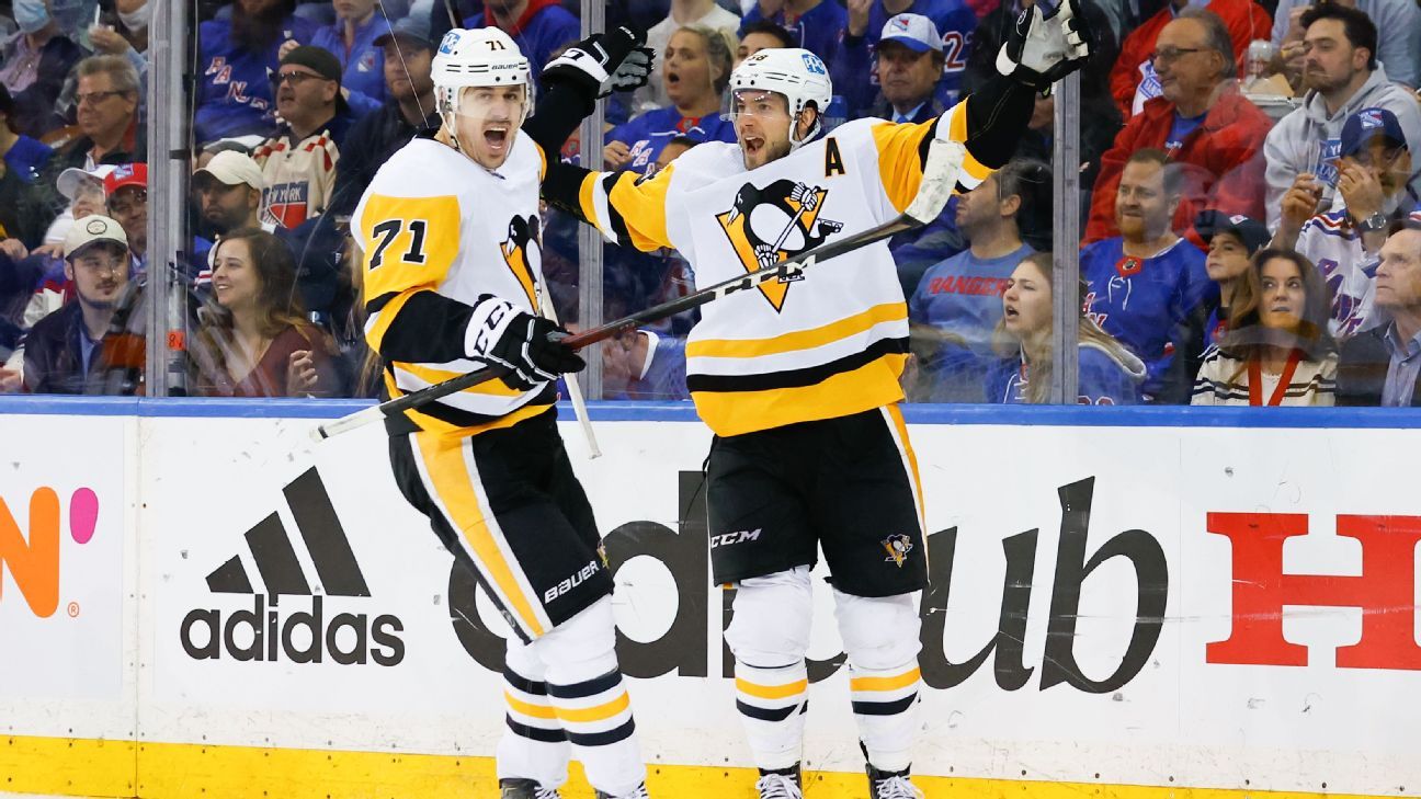 NHL playoffs: The Pittsburgh Penguins' Crosby, Malkin, and Letang
