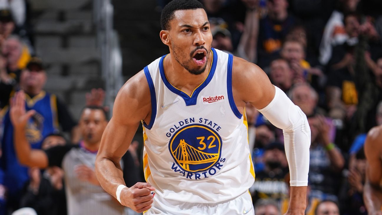 Golden State Warriors forward Otto Porter Jr. out for Game 4 with left foot sore..