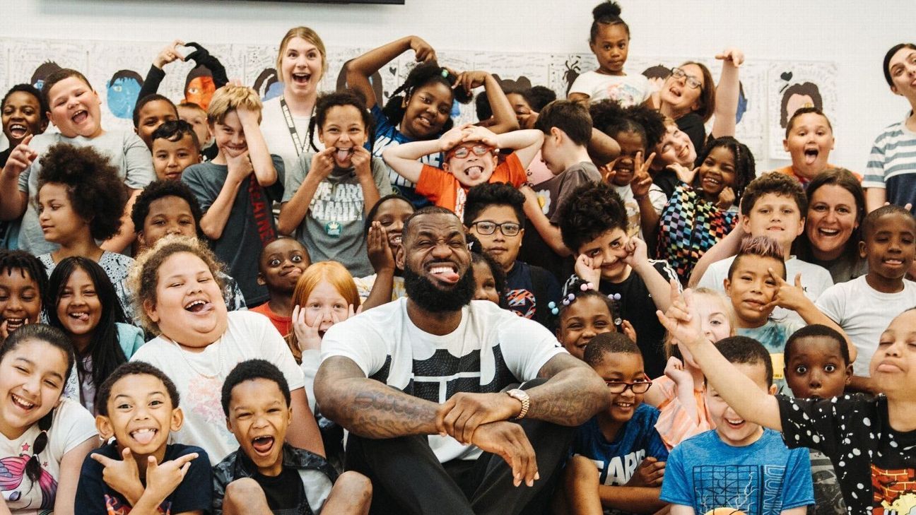 LeBron James surprises students at his I Promise School before summer vacation