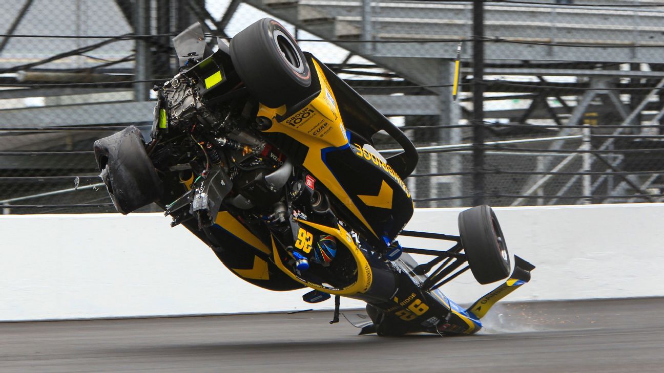 Colton Herta walks away from airborne crash in final Indianapolis 500 practice; ..