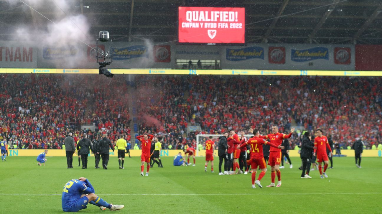 Ukraine suffer heartbreak as own goal sees Wales qualify for 2022 World Cup