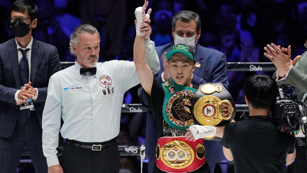 Boxing superstar Naoya 'Monster' Inoue adds WBC bantamweight title, improves to ..