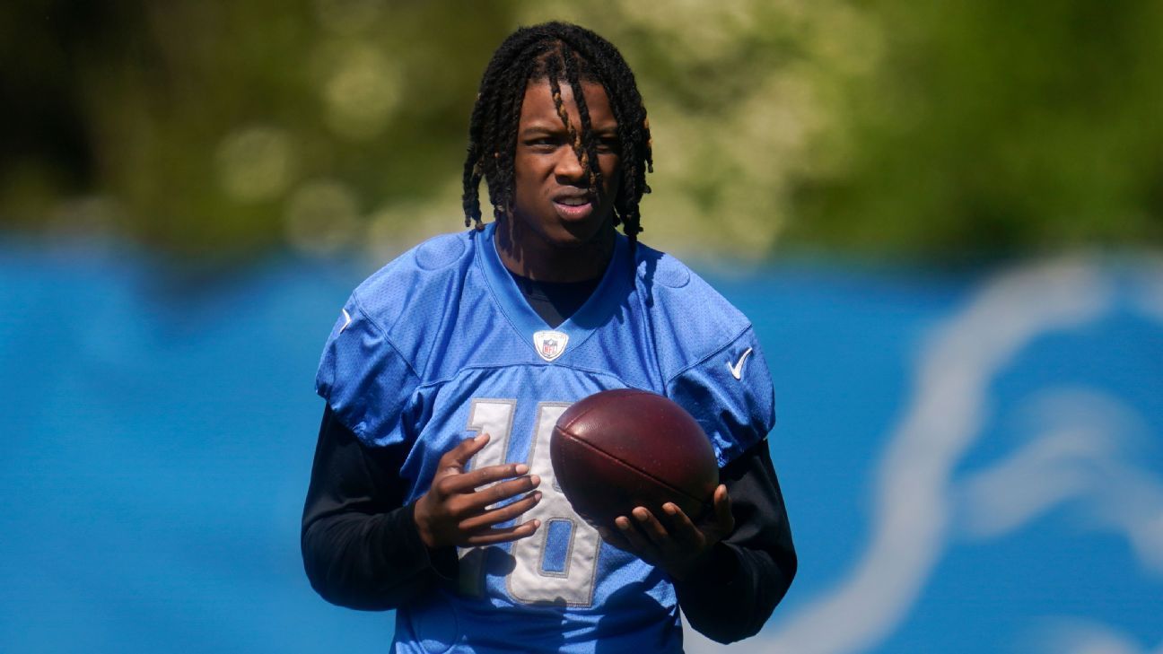 Detroit Lions rookie WR Jameson Williams gets Matthew Stafford's permission  to wear No. 9 jersey