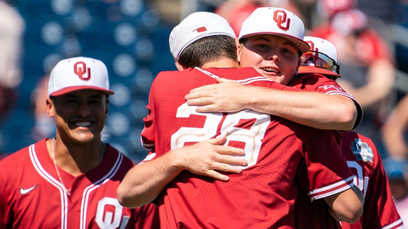 Oklahoma Sooners oust Texas A&M Aggies to advance to Men's College World Series ..